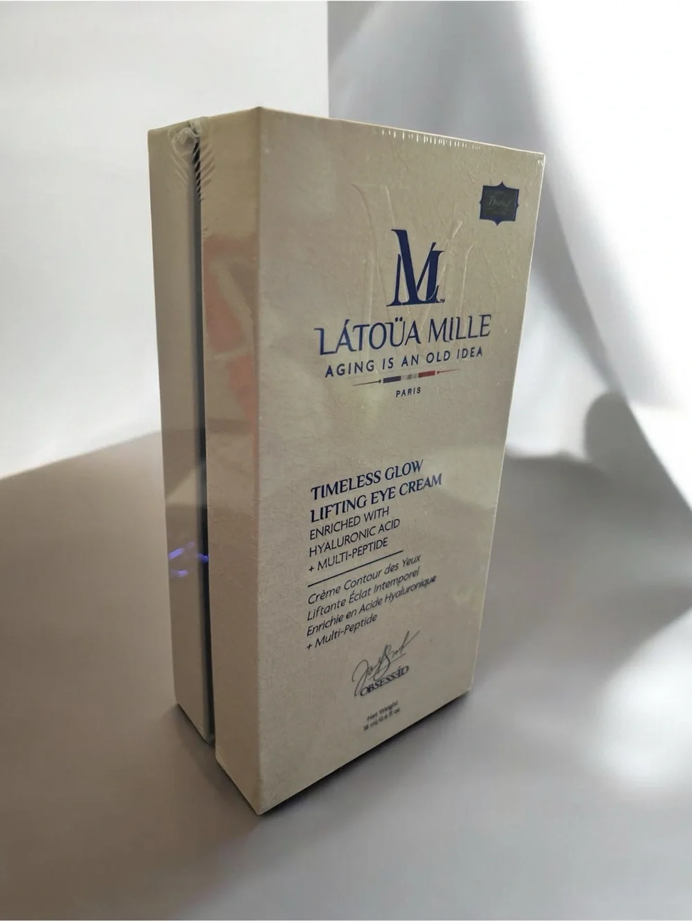LÁTOÜA MILLE Timeless Glow Lifting Eye Cream Hyaluronic Acid Peptides 18ml